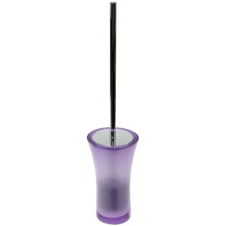 Free Standing Toilet Brush Holder Made From Thermoplastic Resins in Purple Finish Gedy AU33-63